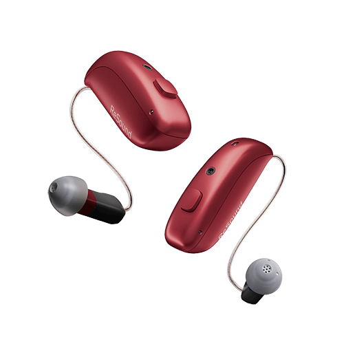 Appareil auditif contour d'oreille couleur Rouge