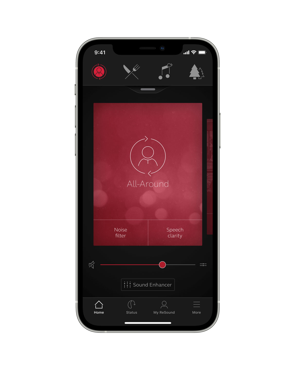 تطبيقات المعينات السمعية المتوافقة مع المعينات السمعية ميسورة التكلفة - تطبيق ReSound Smart 3D