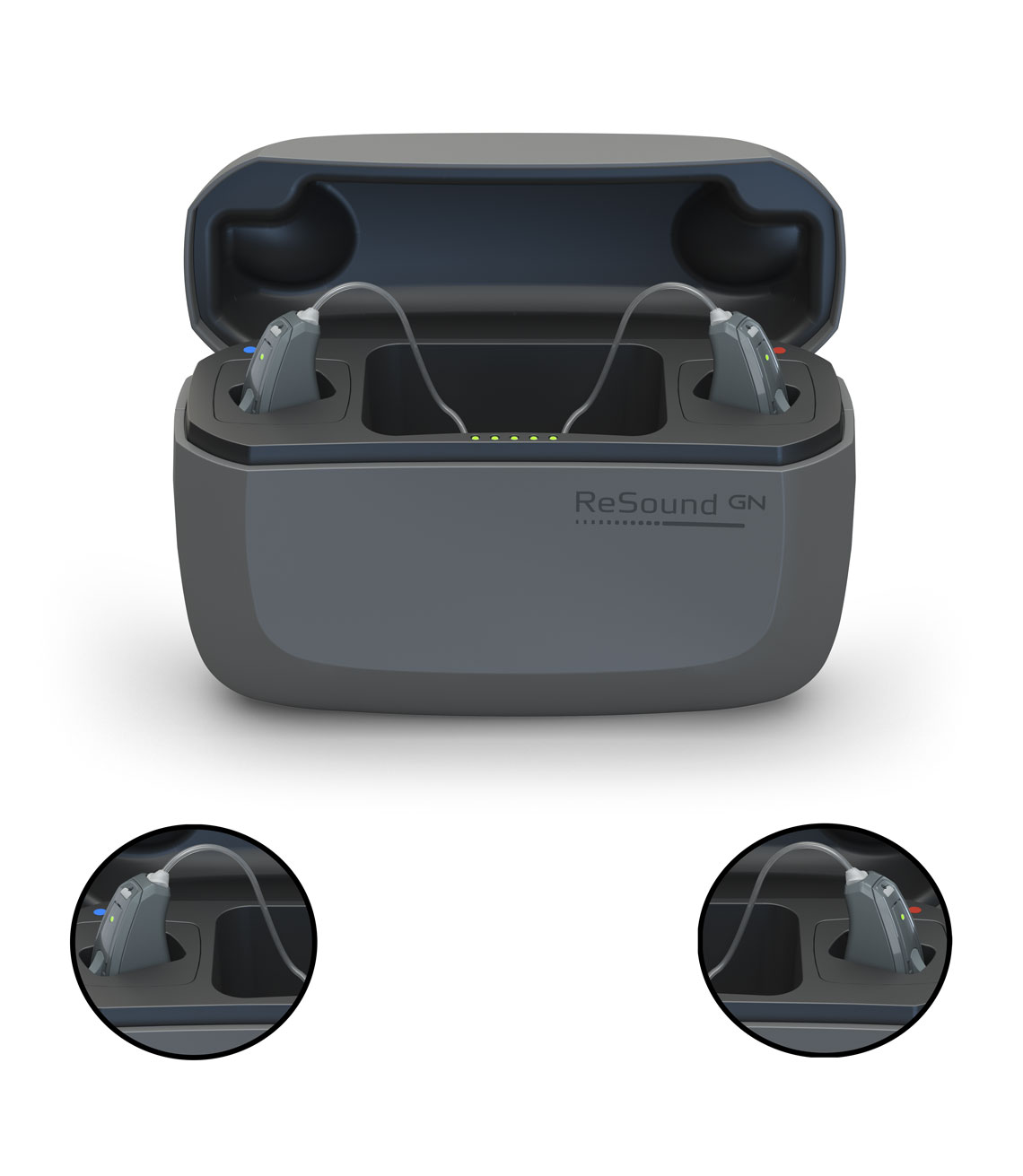 ReSound premium charger for rechargeable hearing aids